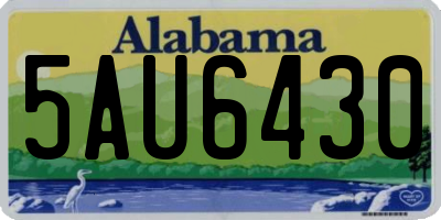 AL license plate 5AU6430