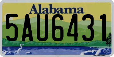 AL license plate 5AU6431
