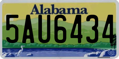 AL license plate 5AU6434
