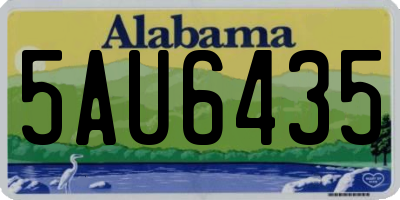 AL license plate 5AU6435