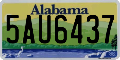 AL license plate 5AU6437