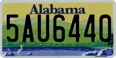 AL license plate 5AU6440