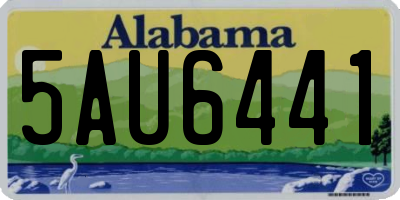 AL license plate 5AU6441