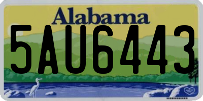 AL license plate 5AU6443