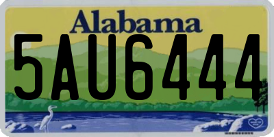 AL license plate 5AU6444