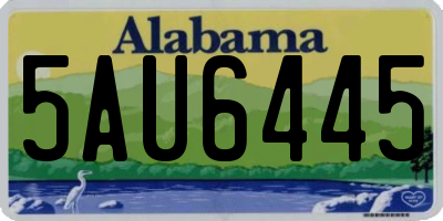 AL license plate 5AU6445
