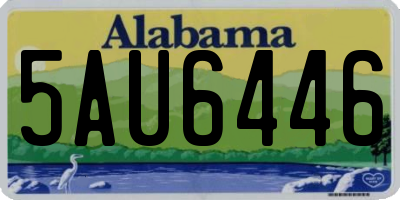 AL license plate 5AU6446