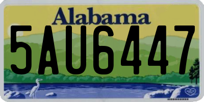 AL license plate 5AU6447