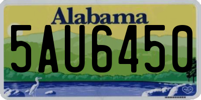 AL license plate 5AU6450