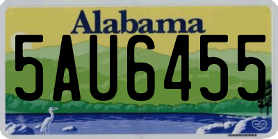 AL license plate 5AU6455