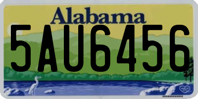AL license plate 5AU6456