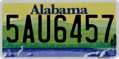 AL license plate 5AU6457