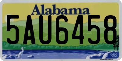 AL license plate 5AU6458