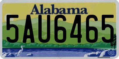 AL license plate 5AU6465