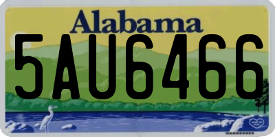 AL license plate 5AU6466
