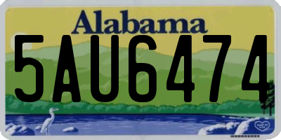 AL license plate 5AU6474