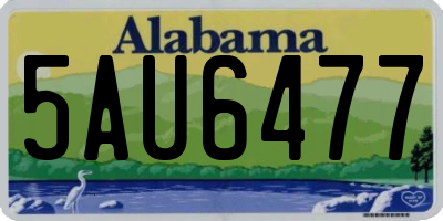 AL license plate 5AU6477