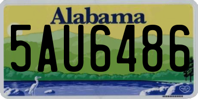 AL license plate 5AU6486