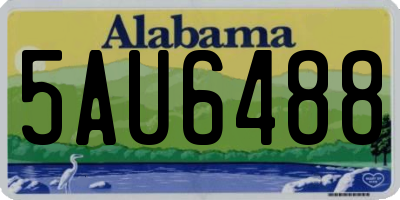 AL license plate 5AU6488