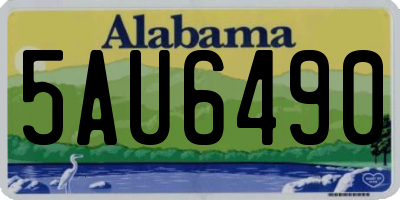 AL license plate 5AU6490