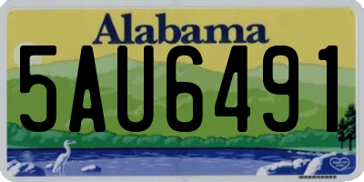AL license plate 5AU6491