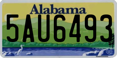 AL license plate 5AU6493
