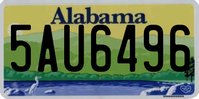 AL license plate 5AU6496