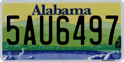 AL license plate 5AU6497