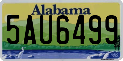AL license plate 5AU6499