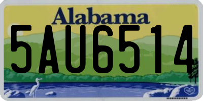 AL license plate 5AU6514