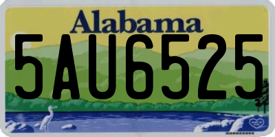 AL license plate 5AU6525