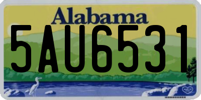 AL license plate 5AU6531