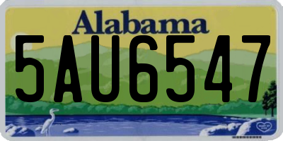 AL license plate 5AU6547
