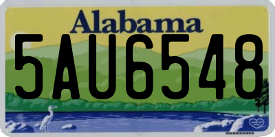 AL license plate 5AU6548