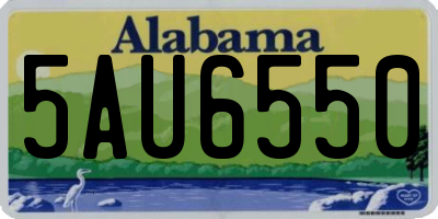 AL license plate 5AU6550