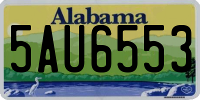 AL license plate 5AU6553
