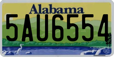AL license plate 5AU6554