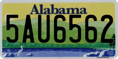 AL license plate 5AU6562