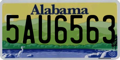 AL license plate 5AU6563