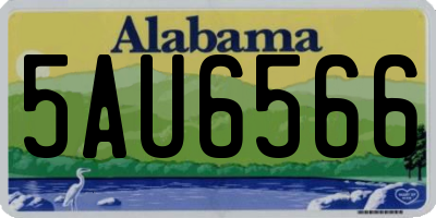 AL license plate 5AU6566