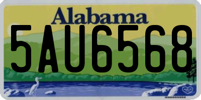 AL license plate 5AU6568