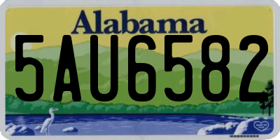 AL license plate 5AU6582