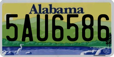 AL license plate 5AU6586