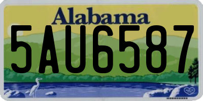 AL license plate 5AU6587