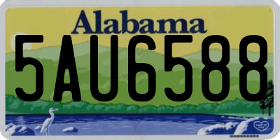 AL license plate 5AU6588