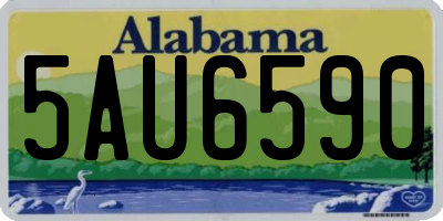 AL license plate 5AU6590
