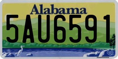 AL license plate 5AU6591