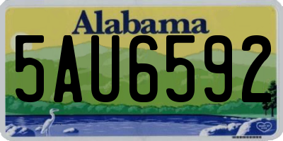 AL license plate 5AU6592