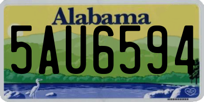 AL license plate 5AU6594