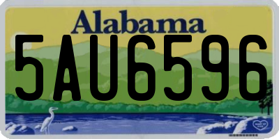 AL license plate 5AU6596